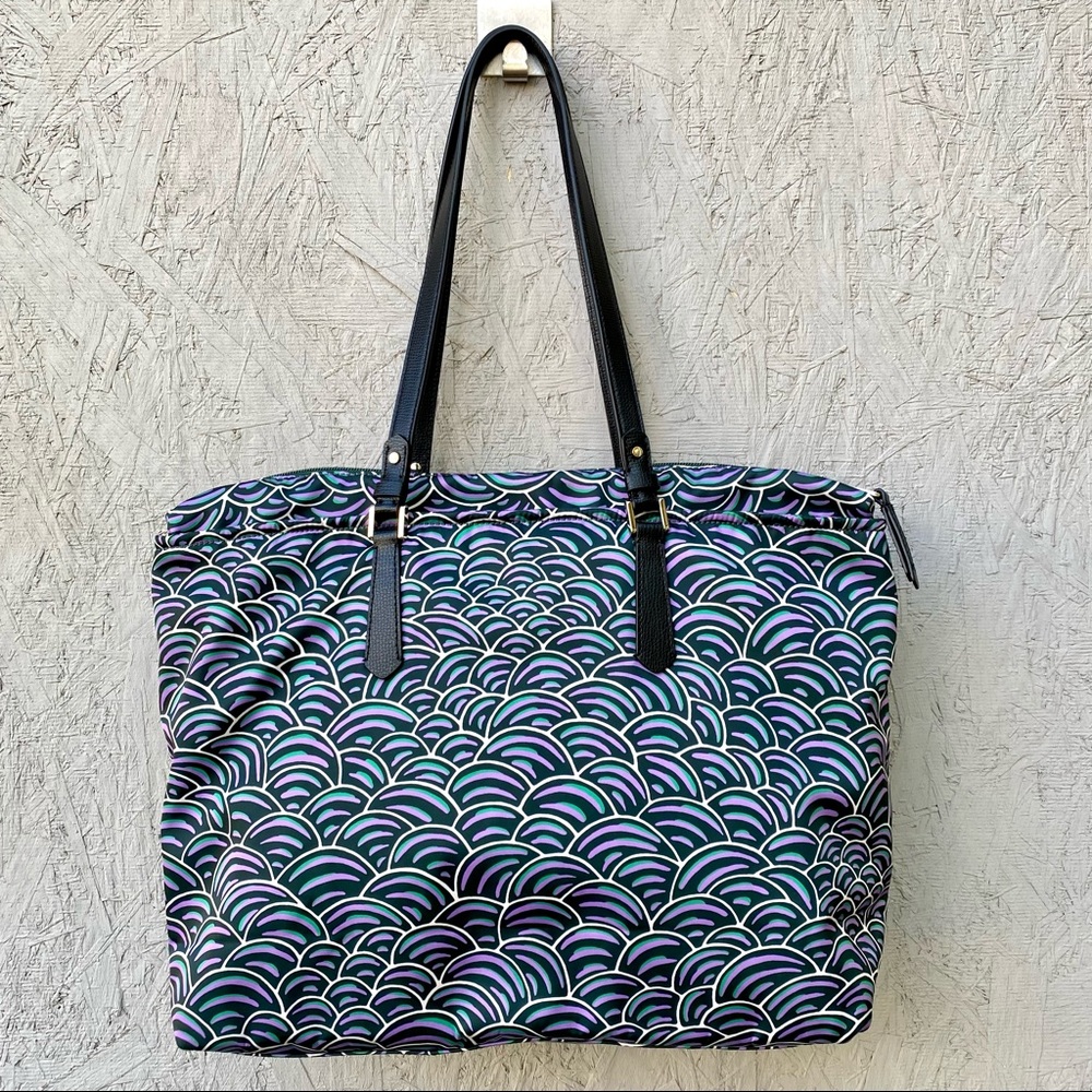 Kate Spade Taylor Bubbles Satin Nylon Tote Bag - Picture 5 of 10
